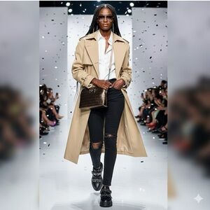 *PRE-OWNED* Michael Kors logo-silver metallic-Crossbody w/leather & chain strap